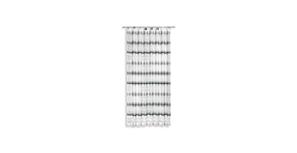 Vorhang mit Schlaufen und Band Fianna 140x245 cm Silber/ Weiß - Silberfarben, KONVENTIONELL, Textil (140/245cm) - Luca Bessoni