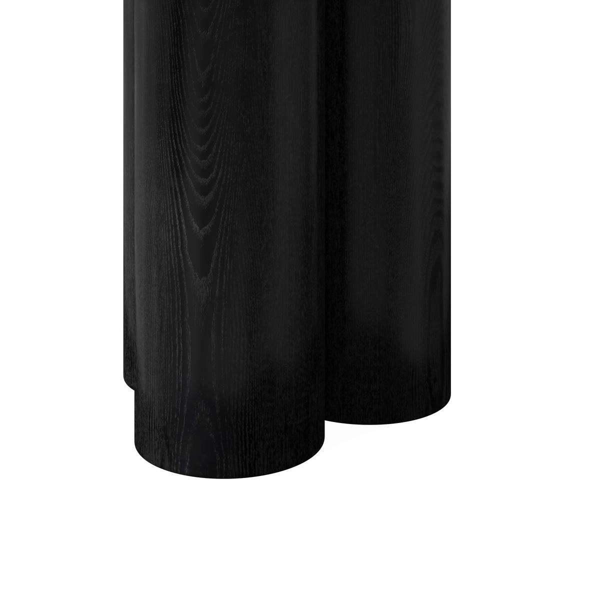 Jedálenský stôl Kiano, P: 130 cm - čierna, Modern, drevo/kompozitné drevo (130/75cm) - Bessagi Home