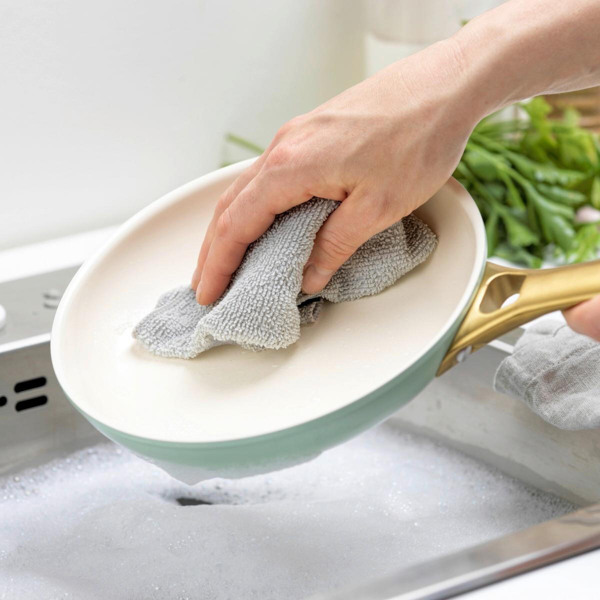 Pfannenset Padova Reserve Weiß/Gold/Hellgrün D:20/26cm - Goldfarben/Weiß, Basics, Metall (20 & 26cm) - GreenPan