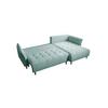 Ecksofa mit Schlaffunktion Monte Carlo Mintgrün - Schwarz/Mintgrün, Trend, Holz/Holzwerkstoff (290/160cm)