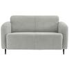 2-sitzer-sofa Marone Hellgrau Teddystoff - Hellgrau/Schwarz, MODERN, Textil (140/76/90cm) - Livetastic