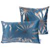 Zierkissen Prisma 30/45x50/45 cm Polyester Goldfarben/Petrol - Goldfarben/Petrol, KONVENTIONELL, Textil (30x45/50x45cm)