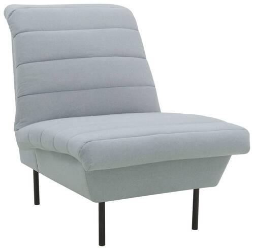 Sessel Looks Ix - Schwarz/Hellblau, Design, Textil (72/92/103cm) - LOOKS by W.Joop