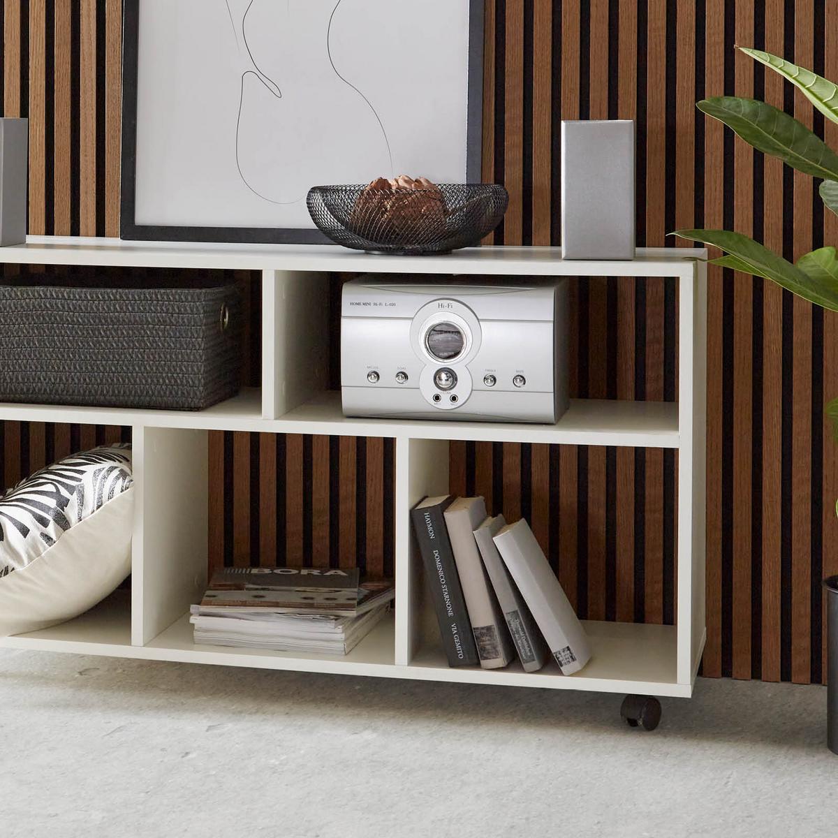 TV-Lowboard 110 cm Weiß - Weiß, MODERN, Holzwerkstoff (110/60,1/36cm)
