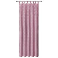 Vorhang mit Schlaufen und Band Naomi 140x255 cm Rosa - Rosa, MODERN, Textil (140/255cm) - Luca Bessoni