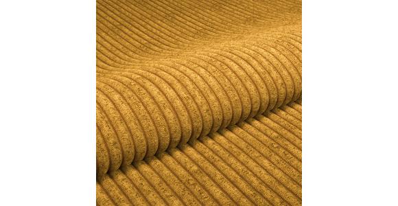 Megasofa Pelle-Megasofa - Wengefarben/Senfgelb, Trend, Textil (261/124cm) - Luca Bessoni