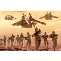 Fototapete Star Wars Clone Trooper - Gelb/Braun, Trend, Textil (400/260cm)