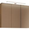 Spiegelschrank C-Line Eichefarben B: 90 cm - Eichefarben, MODERN, Glas/Holzwerkstoff (90/74/15,5cm) - Stylife