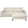 Ecksofa Clara Creme B: 240 Cm - Creme, MODERN, Textil (240/87/177cm)