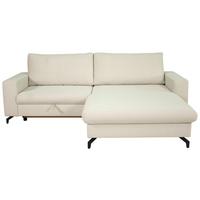 Ecksofa Clara Creme B: 240 Cm - Creme, MODERN, Textil (240/87/177cm)