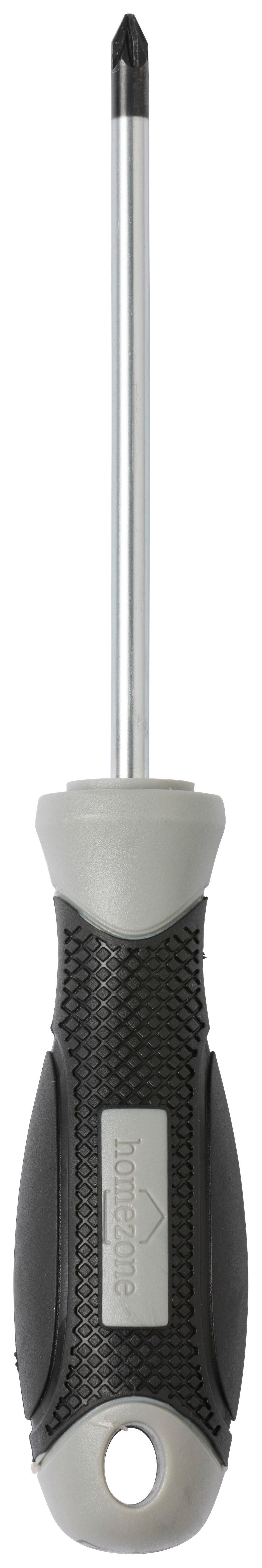 Schraubendreher Schraubendreher Pz1x100mm - Schwarz/Grau, Basics, Kunststoff/Metall (10cm) - Homezone