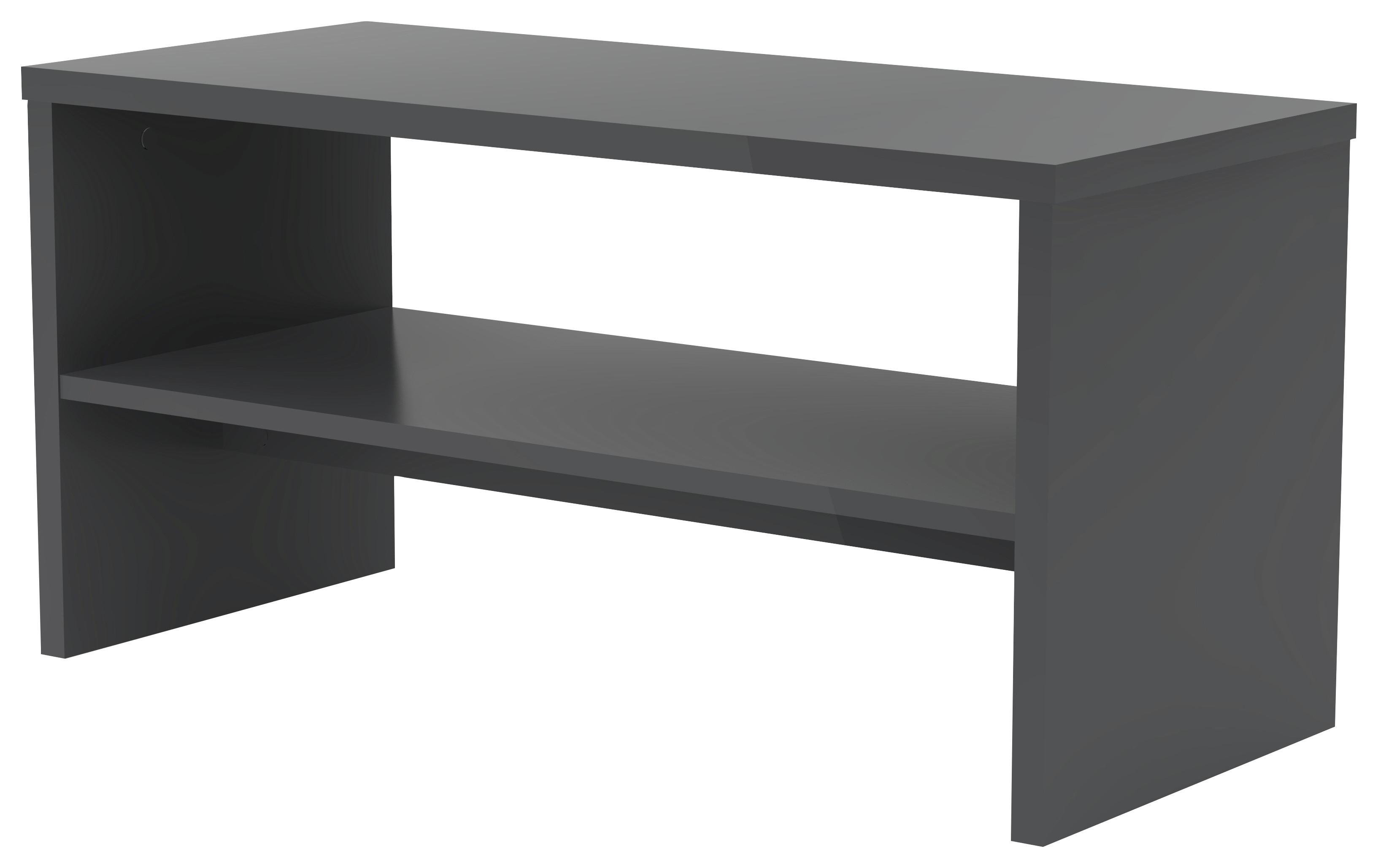Tv Stolík Lucie *cenový Trhák* - grafitová, Basics, kompozitné drevo (80/40/35cm)