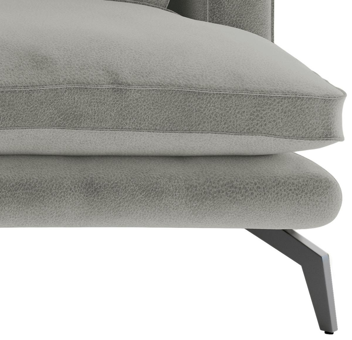 Sitzgarnitur Bali - Schwarz/Grau, Design, Textil (250/202cm) - Livetastic