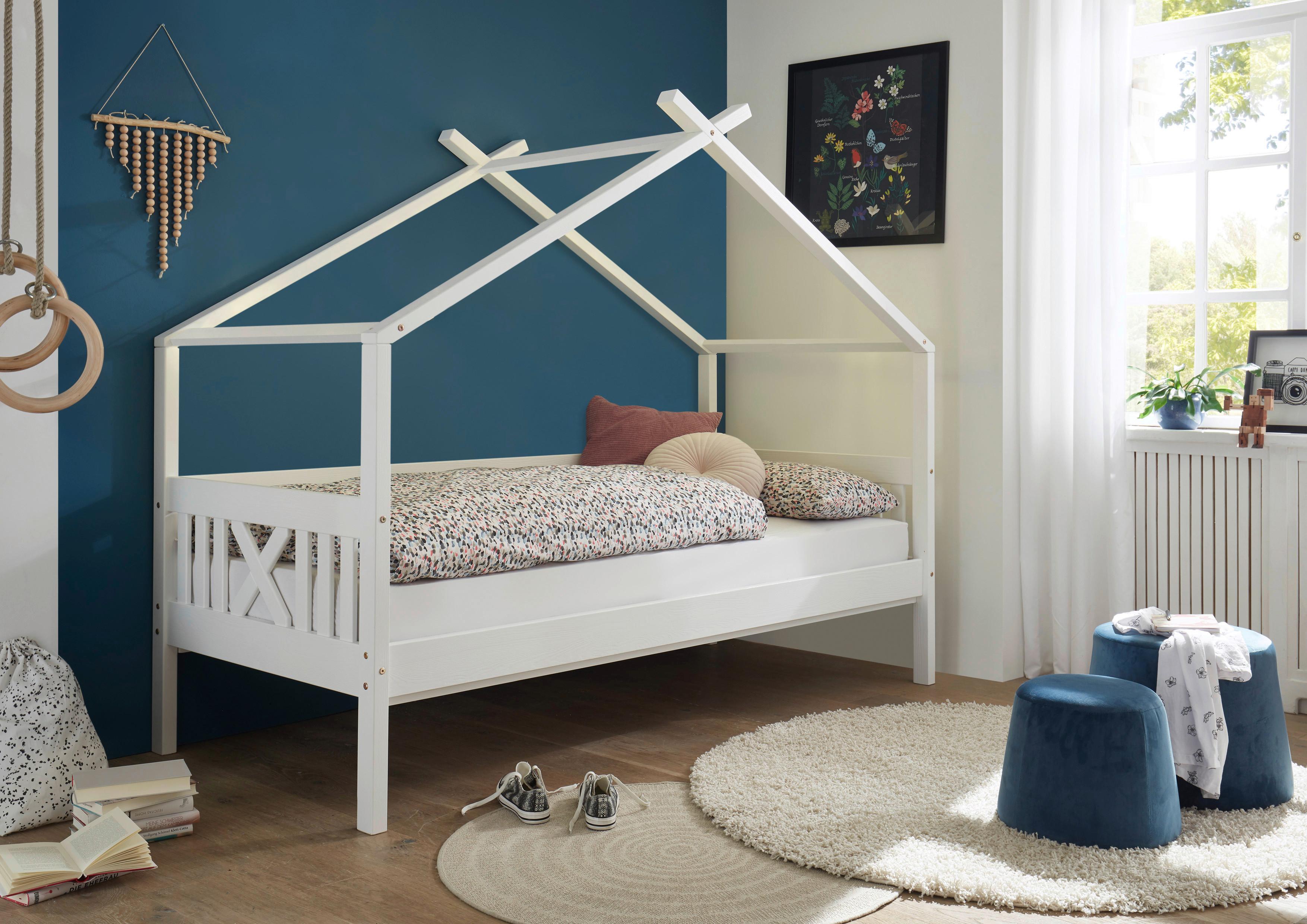 Posteľ Pre Deti Juletta 90x200 Cm Biela - biela, Moderný, drevo (90/200cm) - Livetastic