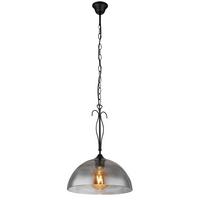 Hängeleuchte 69061h - Schwarz, KONVENTIONELL, Glas/Metall (30/120cm) - Globo