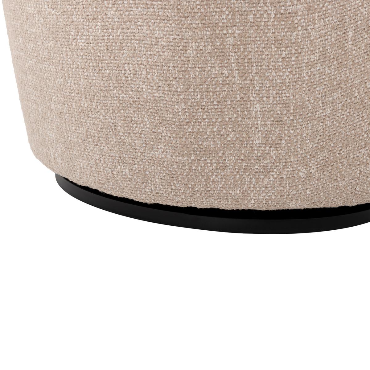 Sessel Serra Naturfarben B: 70cm - Schwarz/Naturfarben, Design, Textil (70/68/77cm) - Livetastic