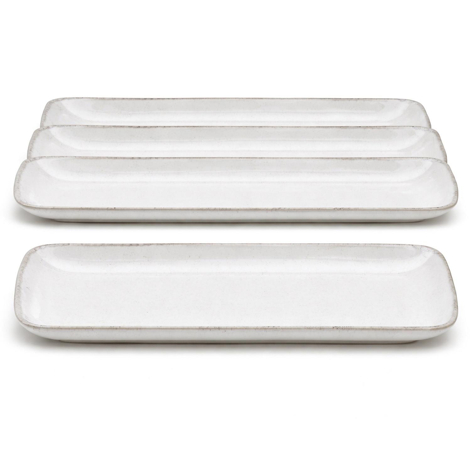 Servierplatten-Set Creme - Creme, Basics, Keramik (35,5/2,5/20cm) - Van Well