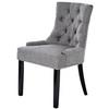 Stuhl Savik Devon Grau/schwarz B: 56 Cm - Schwarz/Grau, MODERN, Holz/Textil (56/62,5/91cm) - Livetastic