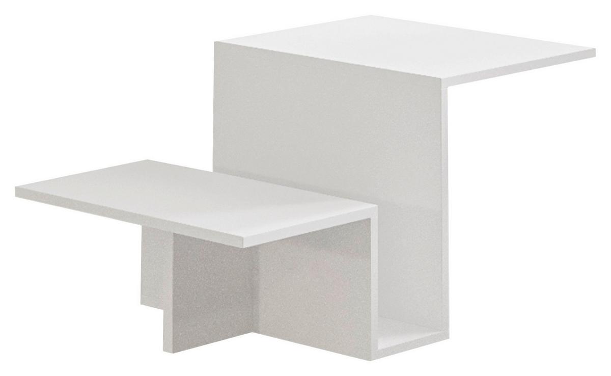 Couchtisch Relinda Weiß B: 90 Cm - Weiß, Design, Holzwerkstoff (90/45/50cm) - Livetastic