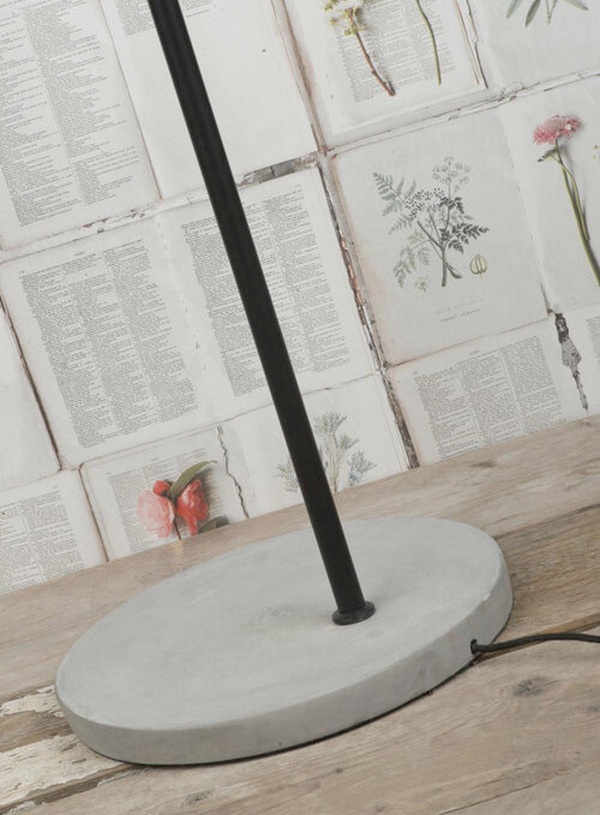 Stehlampe Oslo Grau/schwarz Oslo/f3/b - Schwarz/Grau, Design, Stein/Metall (48/190/32cm) - It's about Romi