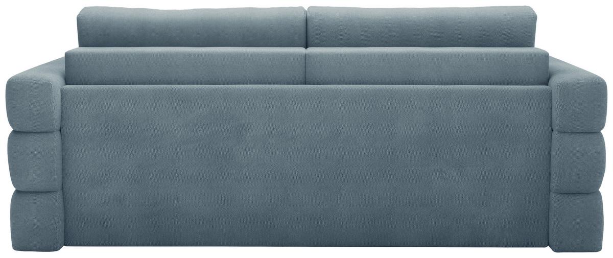 Schlafsofa Terazzo Blau B: 254cm - Blau/Schwarz, Design, Textil (254/93/167cm) - Livetastic