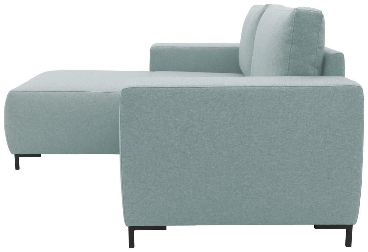 Ecksofa Looks Vi Blau Webstoff - Blau/Schwarz, Design, Textil (242/160cm) - LOOKS by W.Joop