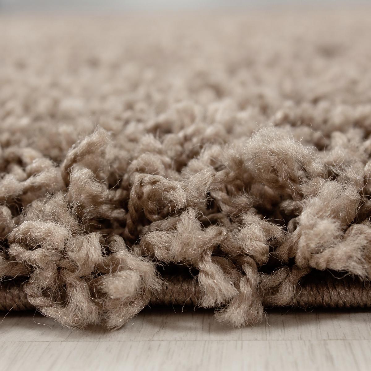 Hochflor Teppich Hellbraun Life 240x340 cm - Hellbraun, KONVENTIONELL, Textil (240/340cm) - Novel