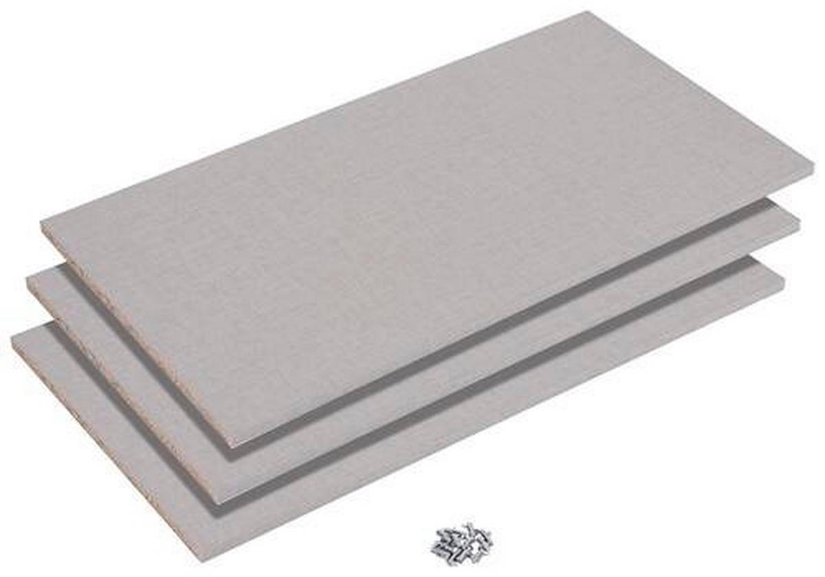 Belső Polc Korbach - szürke, Modern, faalapú anyag (85/1,6/45cm)