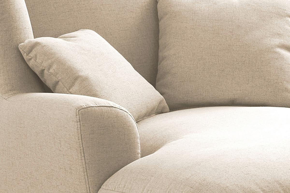 XXXL-Sessel Asado ecru inkl. Zierkissen, B: 109 cm - Ecru/Dunkelbraun, MODERN, Textil (109/104/145cm) - Sit & More