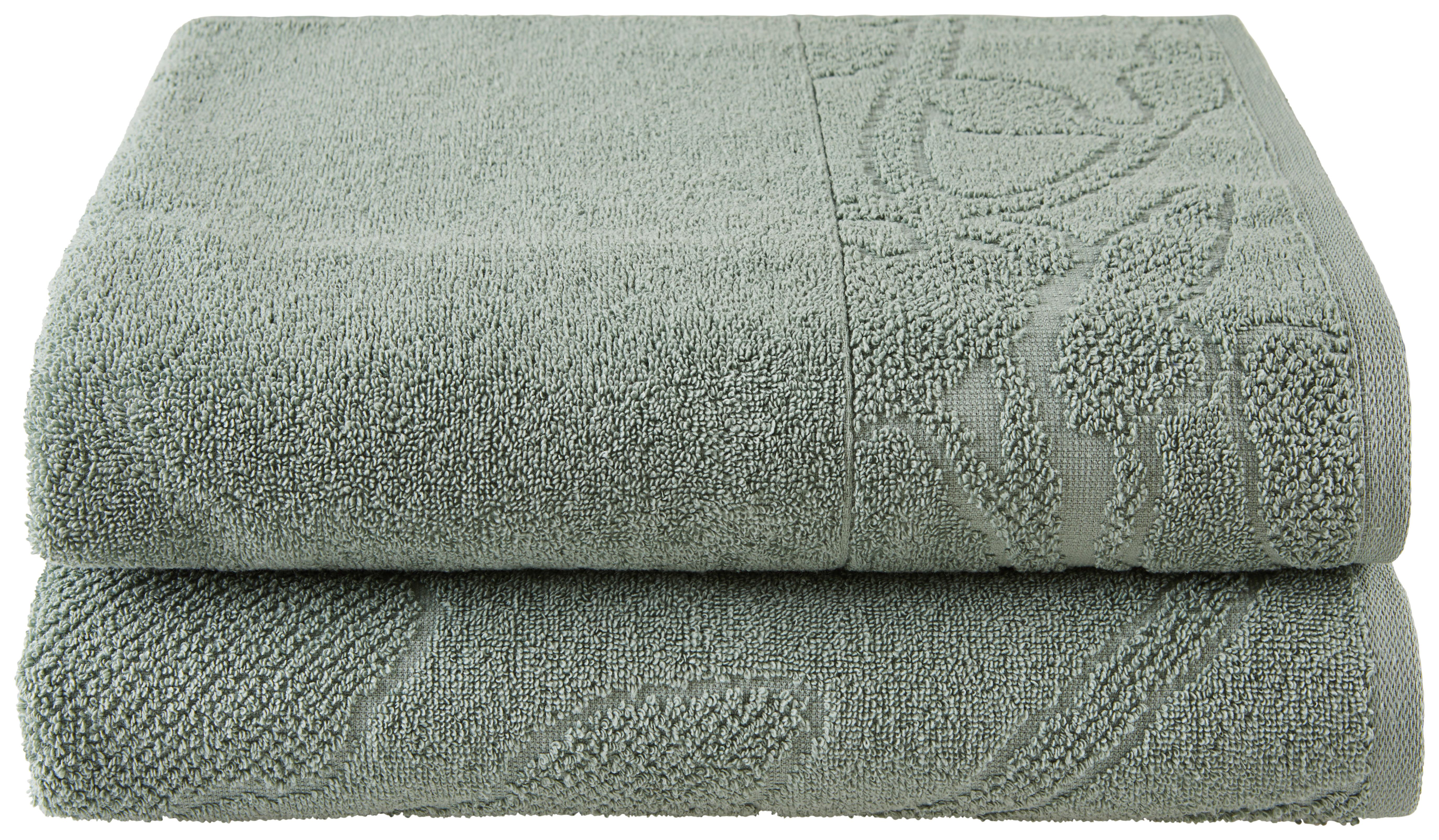 Duschtuchset Lucia 2er Pack - Mintgrün, ROMANTIK / LANDHAUS, Textil (70/130cm) - James Wood