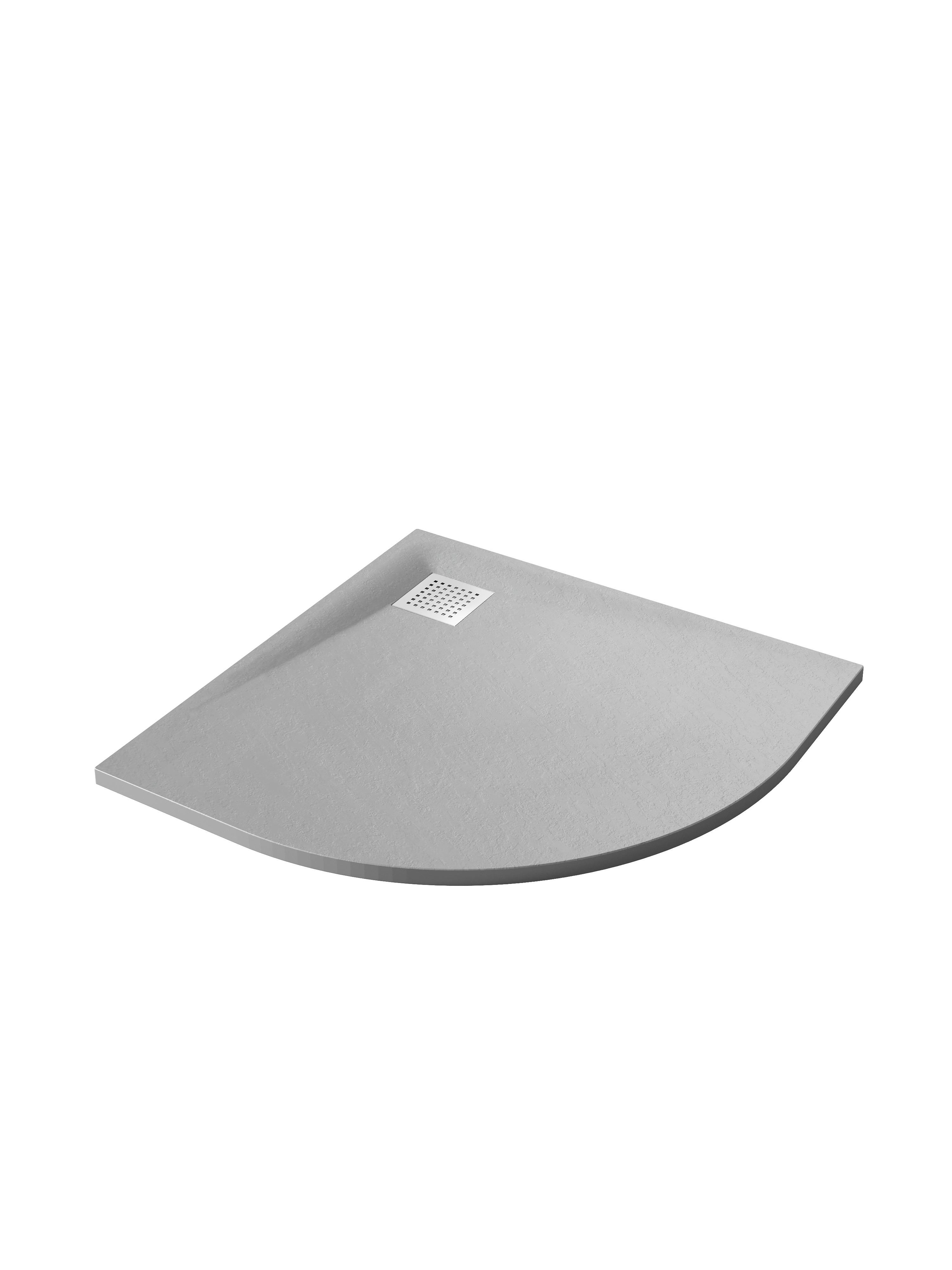 Duschtasse Smc Brausetasse 90x90cm - Grau, KONVENTIONELL, Kunststoff (90/2,6/90cm) - Sanotechnik