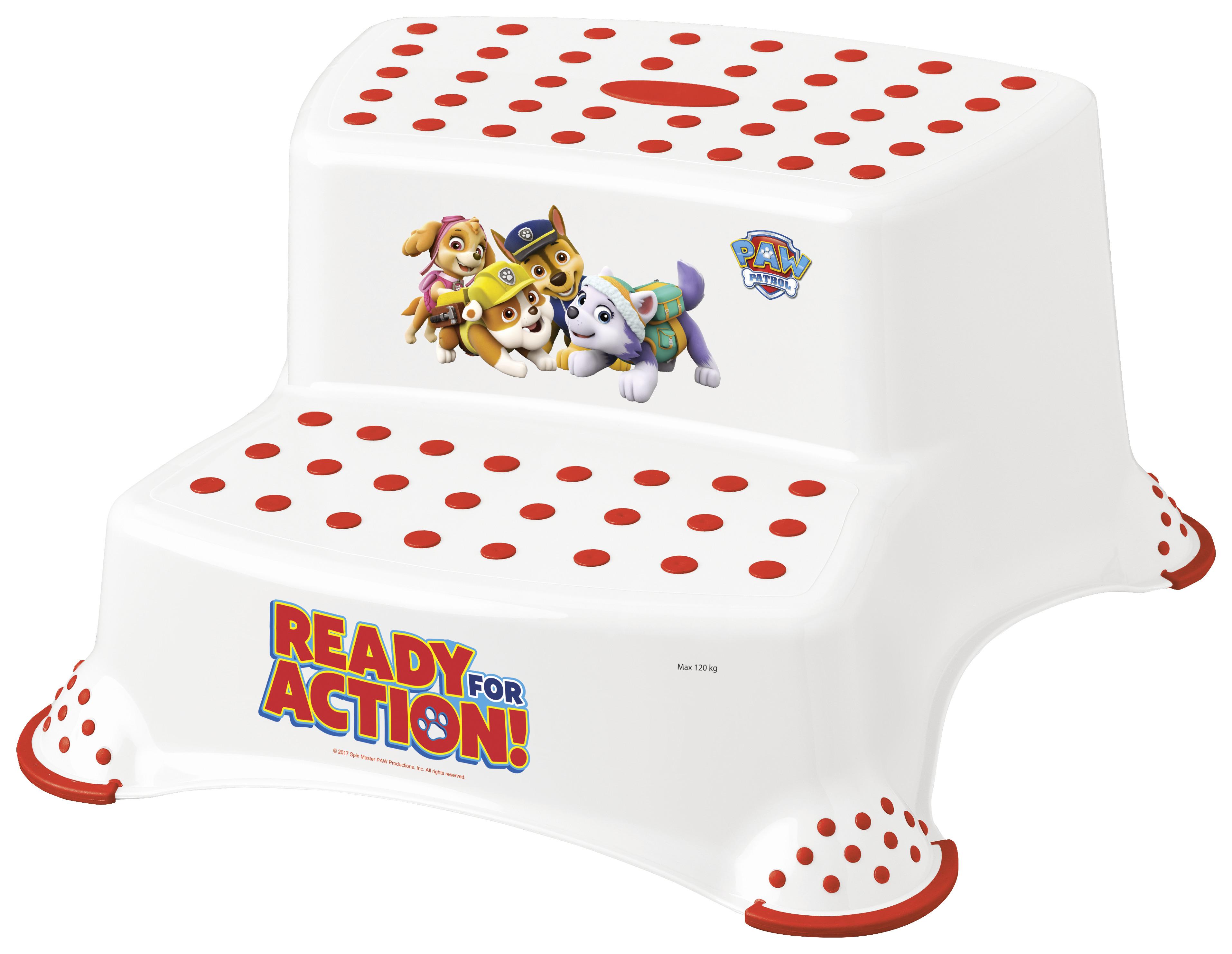 Tritthocker Igor Paw Patrol H: 21 cm Anti-Rutsch-Funktion - Rot/Weiß, Kunststoff (40/37/21cm)