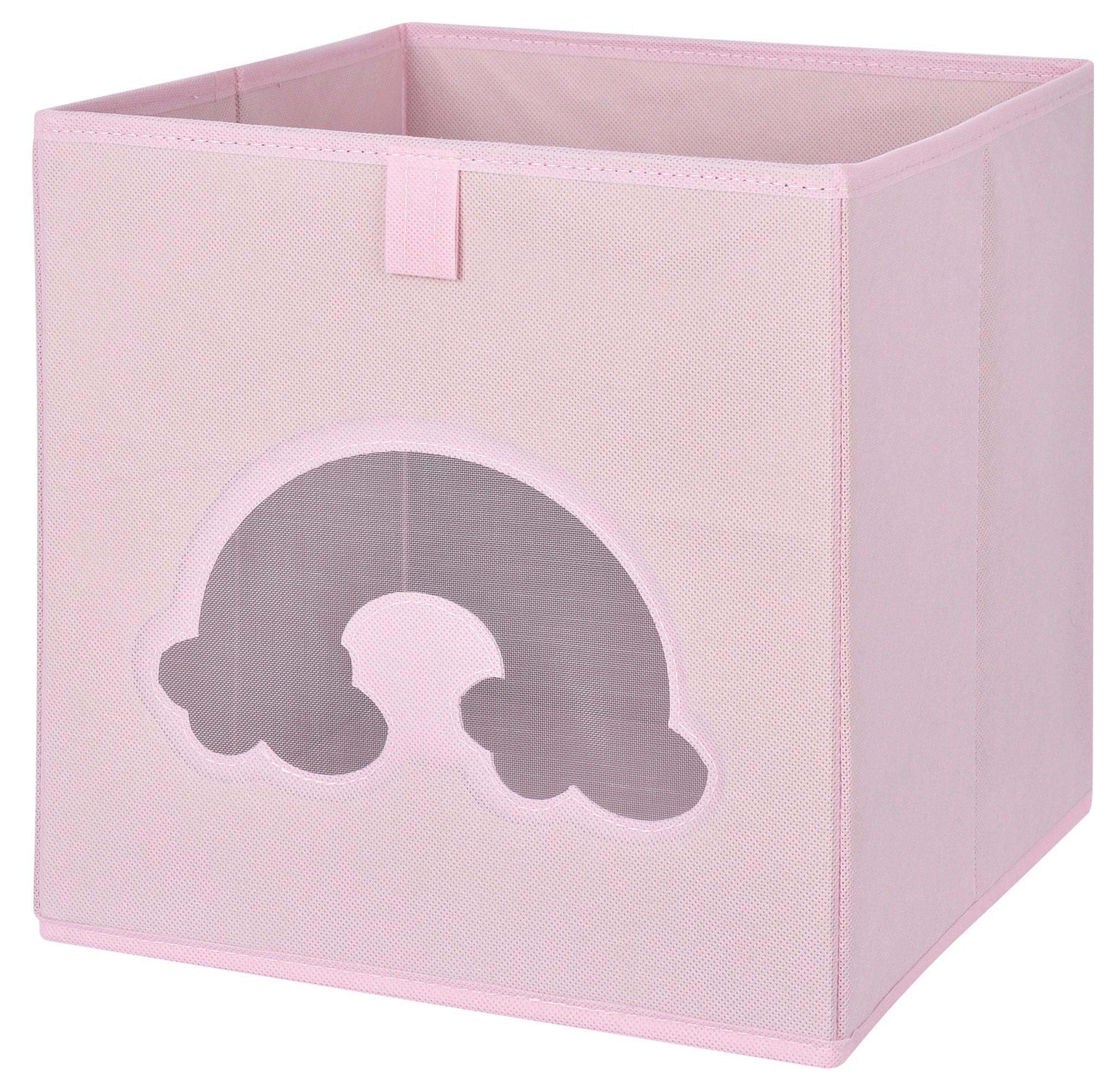Úložný box CLOUD - pink, Konvenční, karton/textil (28/28/28cm) - Mömax