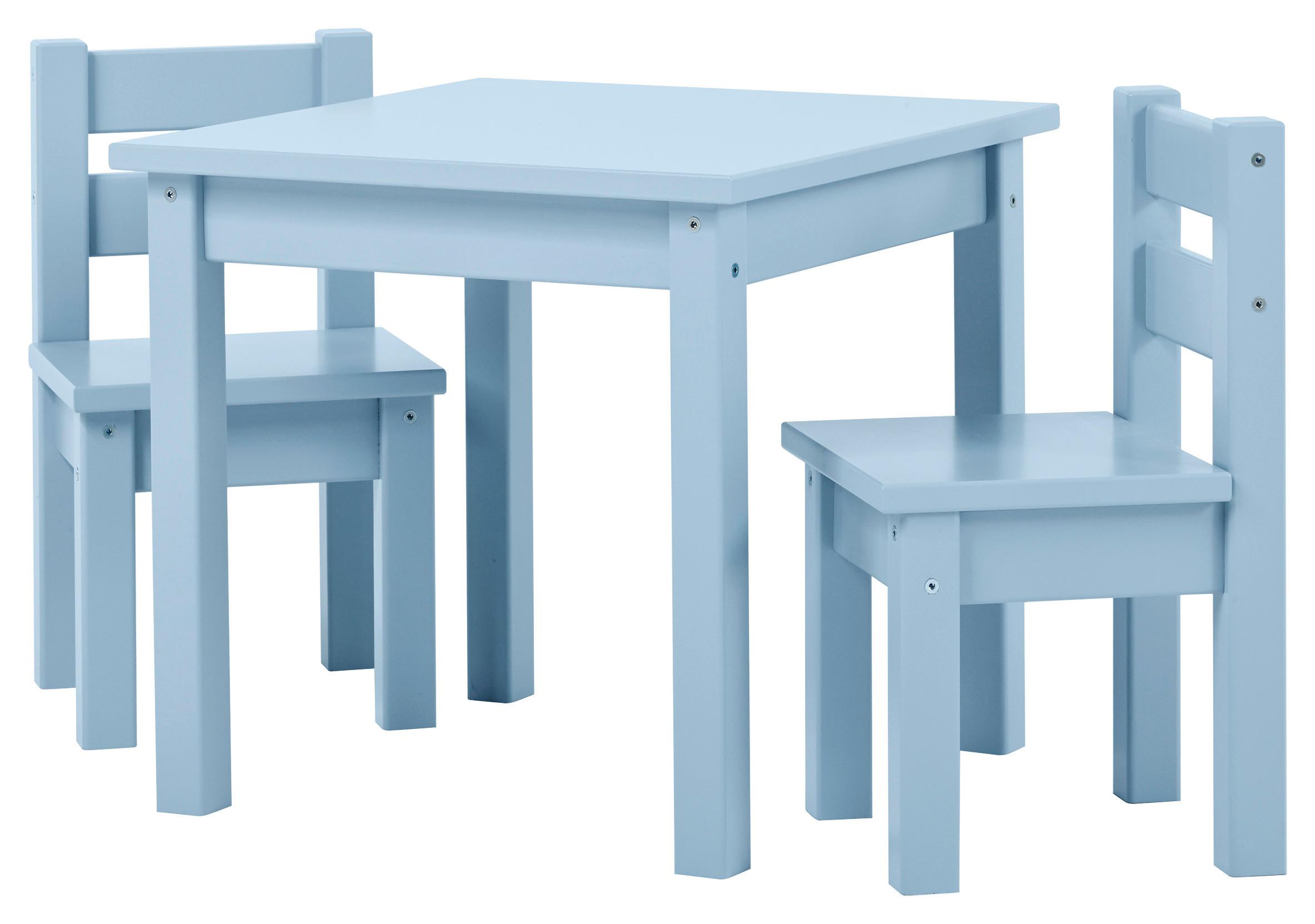 Kindersitzgruppe Bundel Mads Pastellblau - Pastellblau, MODERN, Holz - MID.YOU