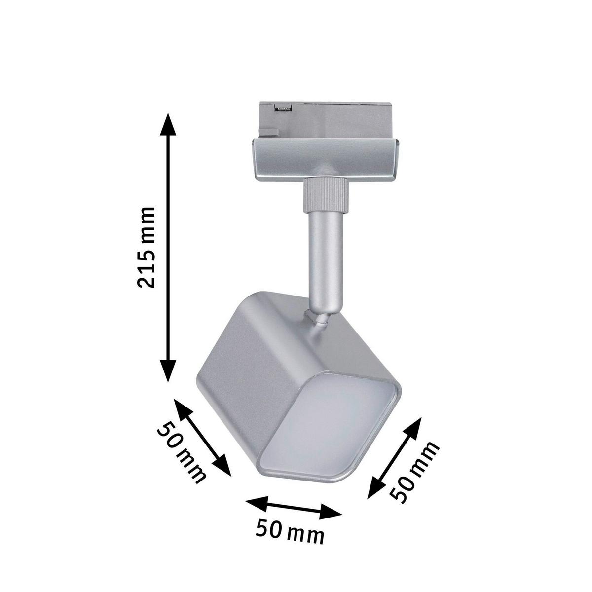 Schienensystem-Strahler 96990 Urail Muri - Chromfarben, Design, Glas/Metall (5,0/5,0/14,0cm) - Paulmann