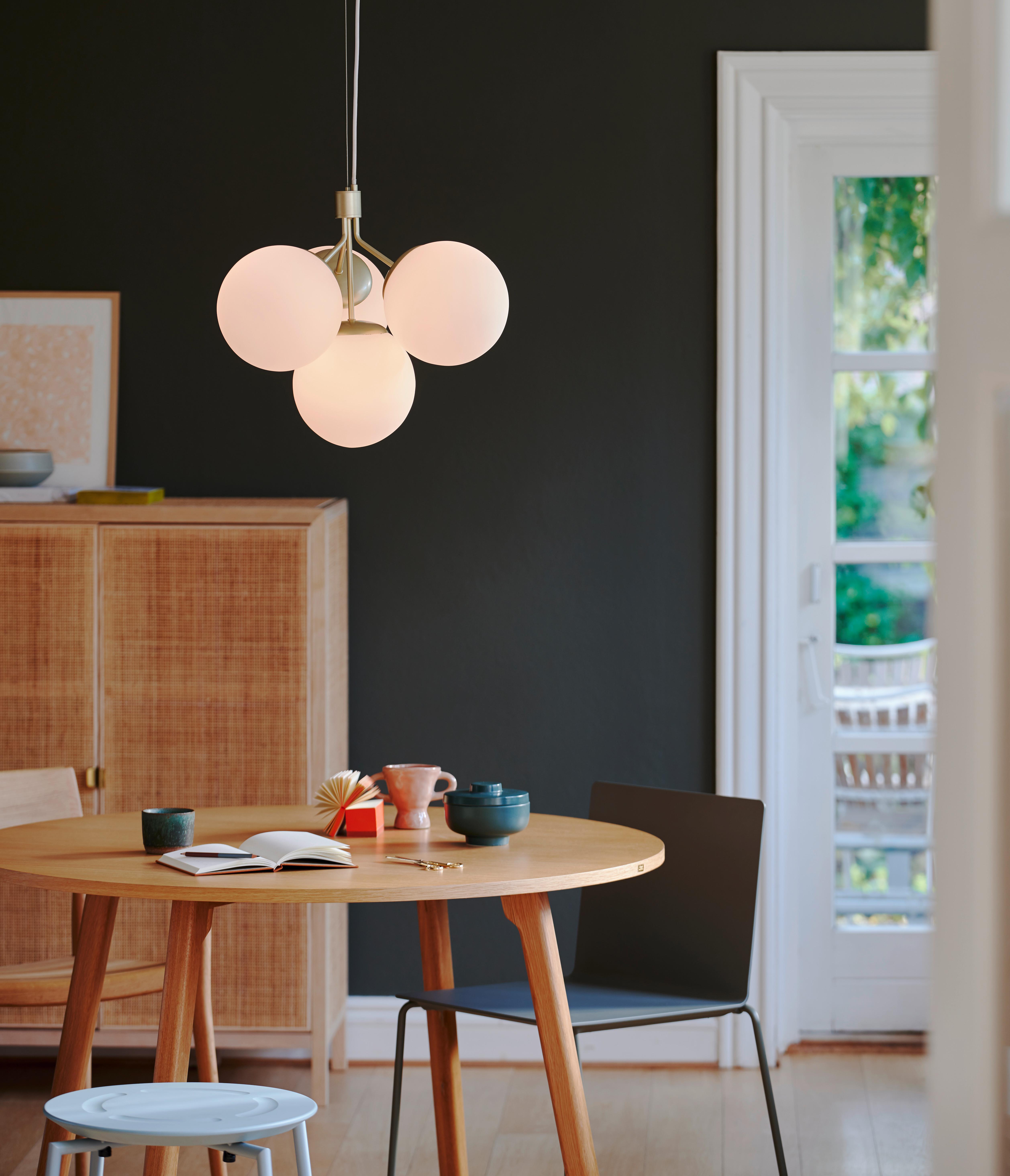 Hängeleuchte Ivona Messingfarben B: 41 cm - Messingfarben, KONVENTIONELL, Glas/Metall (41/54cm) - Nordlux