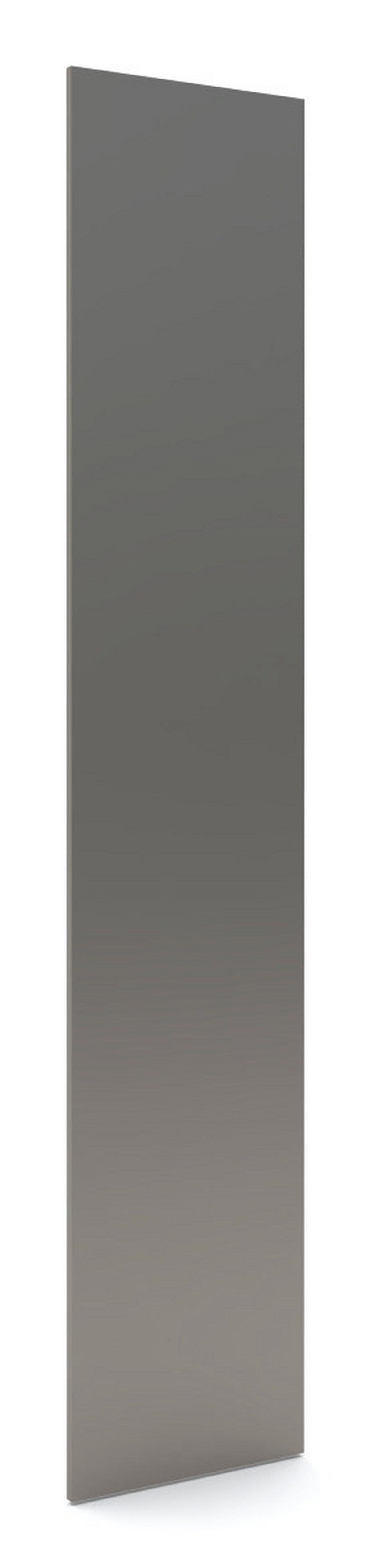 Drehtürenschrank mit Spiegel 91,1cm Unit Anthrazit - Anthrazit, MODERN, Holzwerkstoff (91,1/210/58,3cm) - Ondega