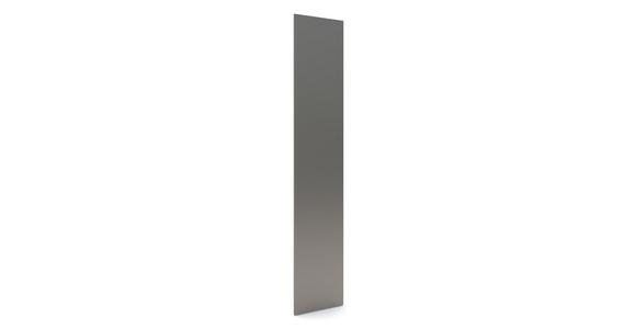 Spiegeltür Unit B: 45 cm Normalhöhe, Klarspiegel - Alufarben, MODERN, Glas/Holzwerkstoff (45,3/202,6/1,8cm) - Ondega