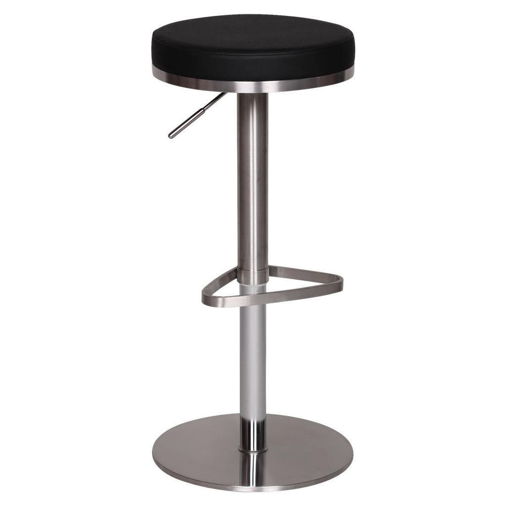 Barhocker höhenverstellbar und 360° drehbar Schwarz
