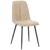 Stuhl Lago Beige Lago - Beige/Schwarz, MODERN, Holz/Textil (47/87/58cm) - P & B