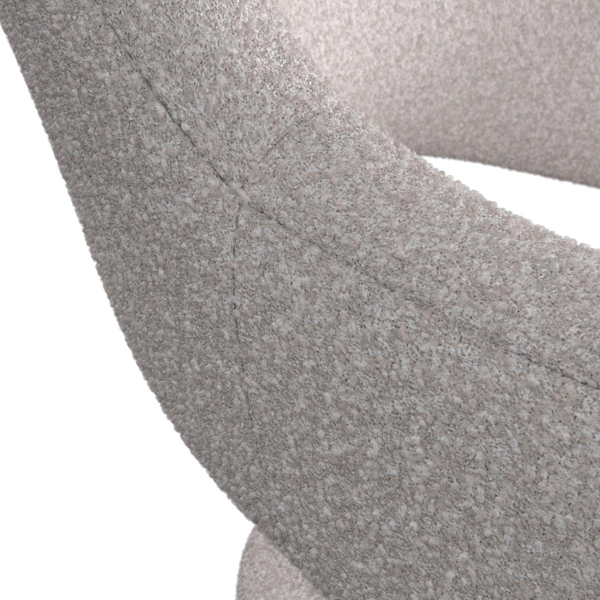 STOLIČKA S PODRÚČKAMI ARIA - čierna/krémová, Modern, kov/drevo (54/82/62cm) - Bessagi Home