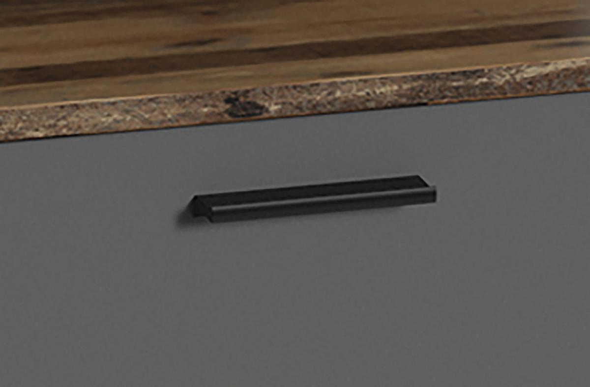 Garderobenbank Ben B: 60cm + Schuhablage Alteiche - Alteiche/Anthrazit, MODERN, Holzwerkstoff (60/48/35cm) - MID.YOU