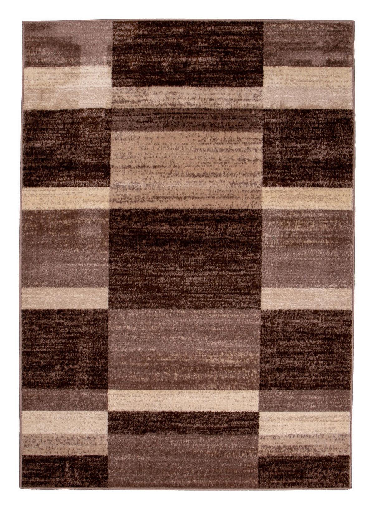 Webteppich Braun Sophia 80x150 cm - Beige, MODERN, Textil (80/150cm) - James Wood