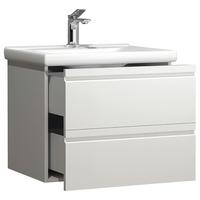 Waschtischkombi Silora L - Weiß, MODERN, Keramik/Holzwerkstoff (60cm) - MID.YOU