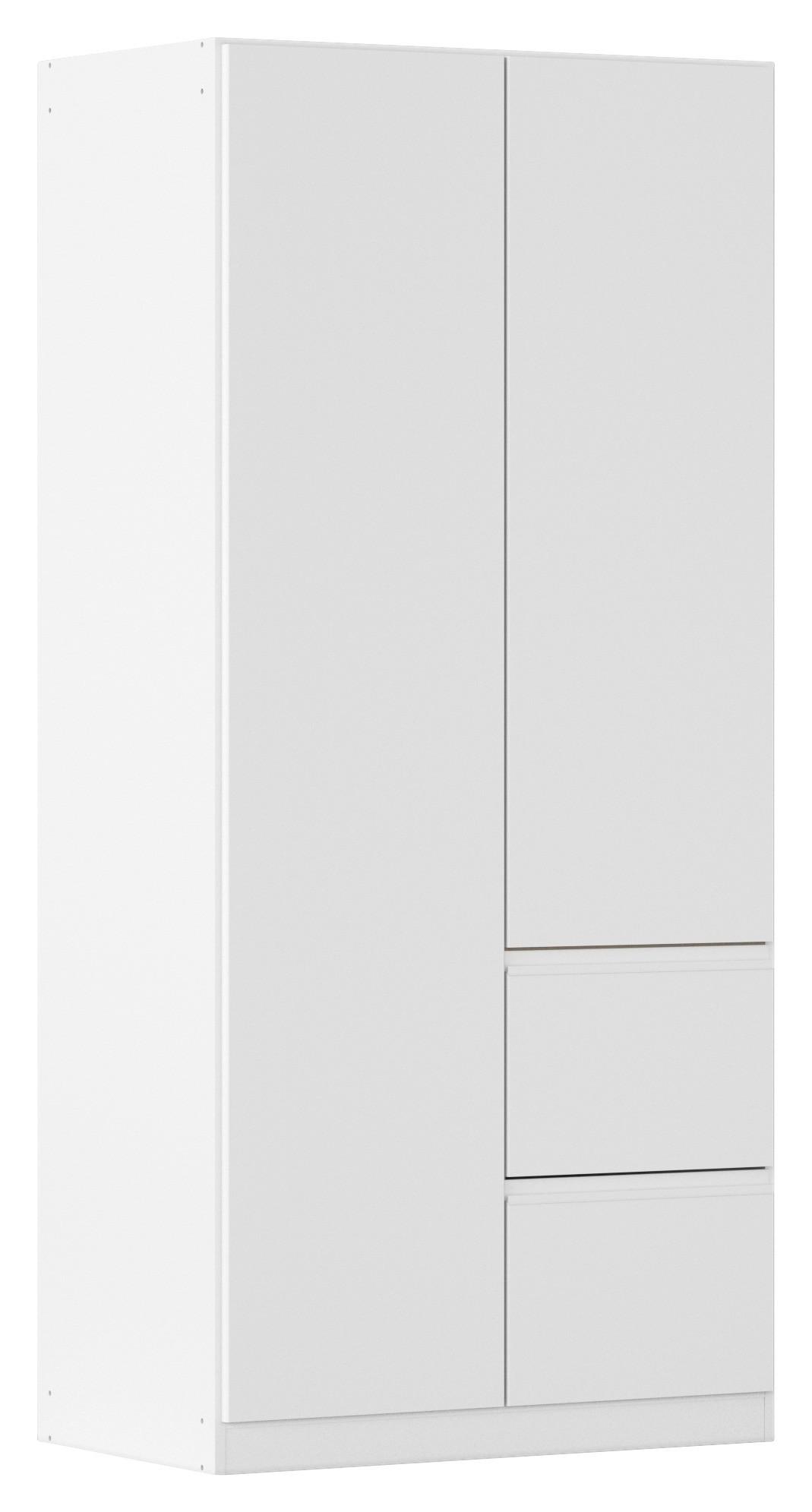 Drehtürenschrank Costa Weiß B: 91 cm - Weiß, MODERN, Holzwerkstoff (91/197/54cm) - Rauch Möbel