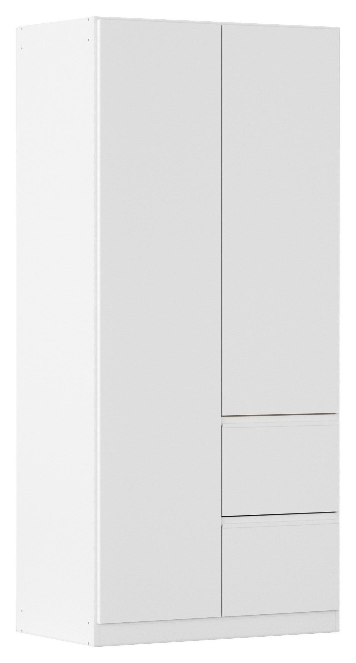 Drehtürenschrank Costa Weiß B: 91 cm - Weiß, MODERN, Holzwerkstoff (91/197/54cm) - Rauch Möbel
