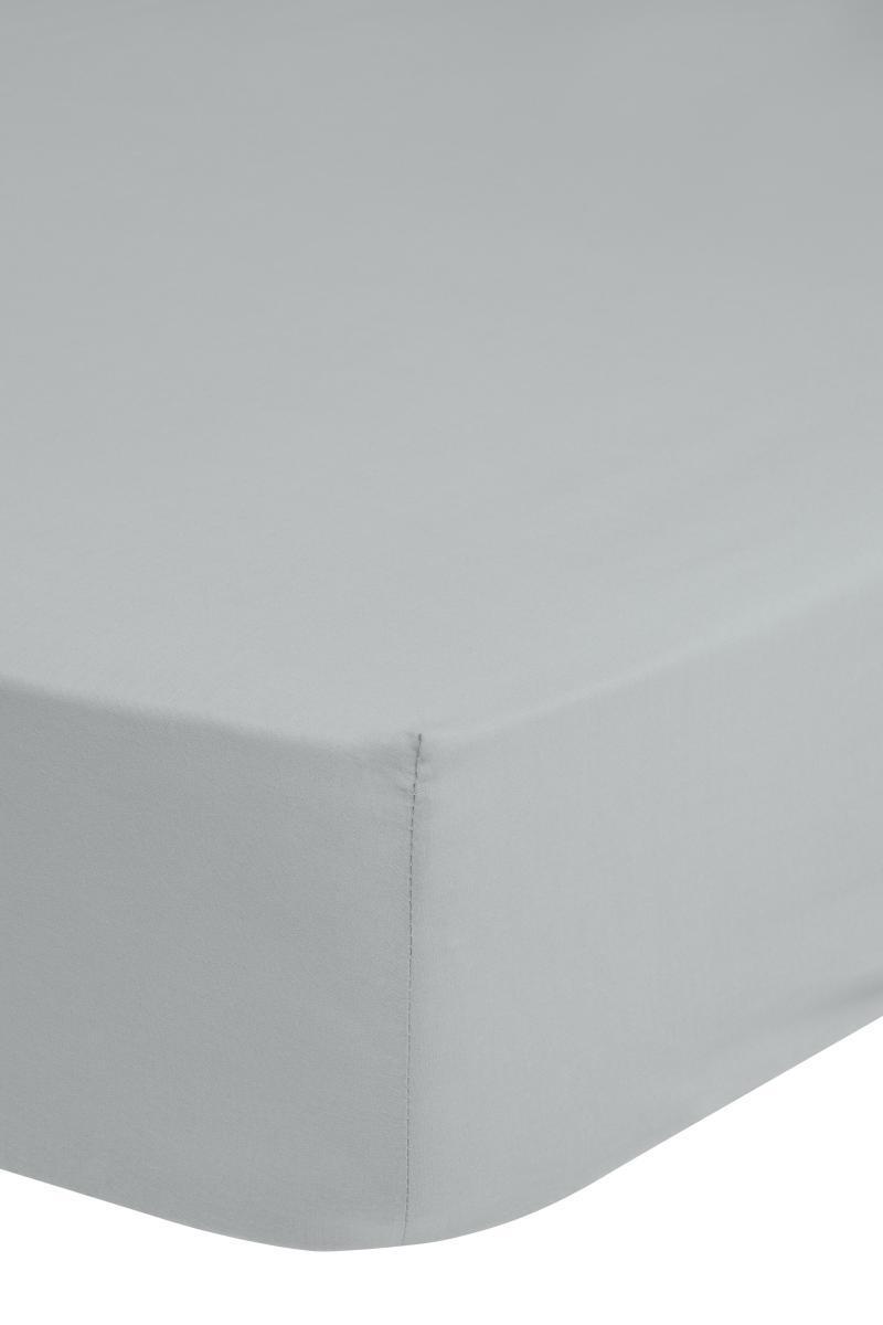 Spannleintuch Easy Care Hellgrau 90x220 cm Baumwolle - Hellgrau, Basics, Textil (90/220cm) - MID.YOU