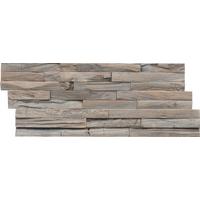 Wandverkleidung Teak Elegance Gun Smoked - Hellbraun, Basics, Holz (50/20/2cm)