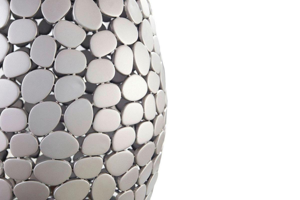 Beistelltisch Silberfarben B: 40 cm - Silberfarben, Design, Stein/Metall (40/46/40cm) - Livetastic