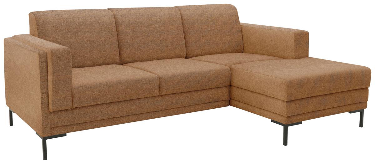Ecksofa Looks Vii - Messingfarben/Schwarz, Design, Textil (214/146cm) - LOOKS by W.Joop